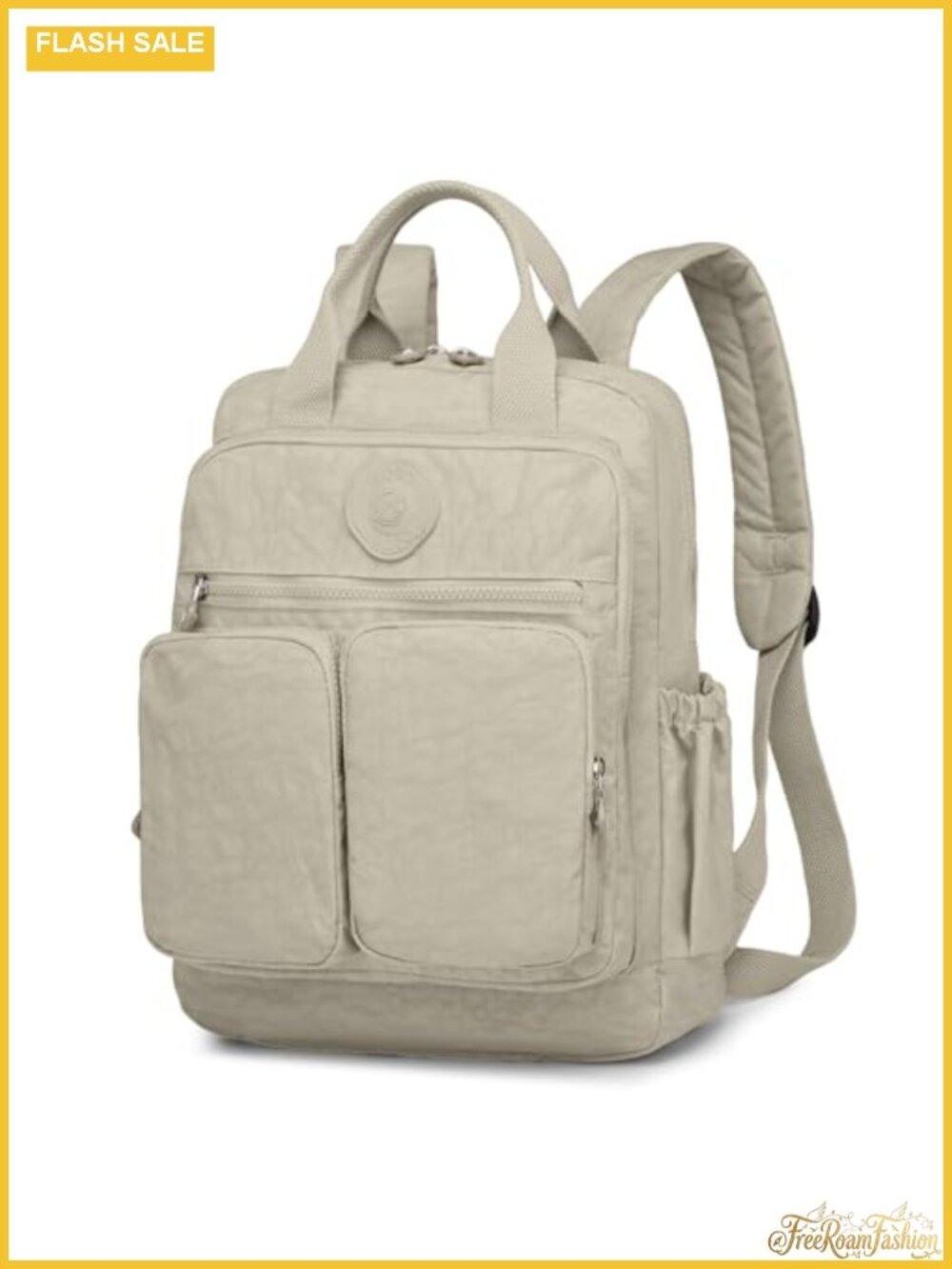 Quilted Mini Backpack Purse with Pearl Chain Strap - Crossbody Shoulder Bag
